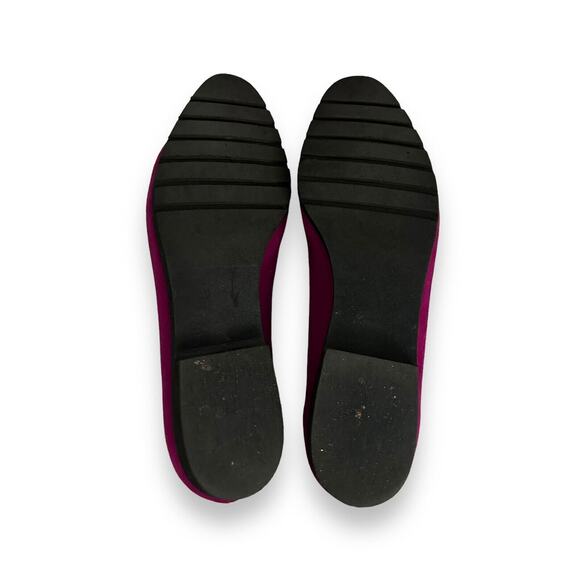 Salvatore Ferragamo Suede Ballet Flats Purple Magenta Size 8 - Picture 10 of 10